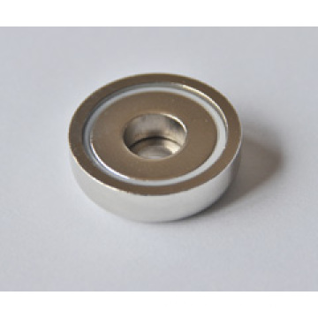 Neodymium Pot Magnet with Cylindrical Hole